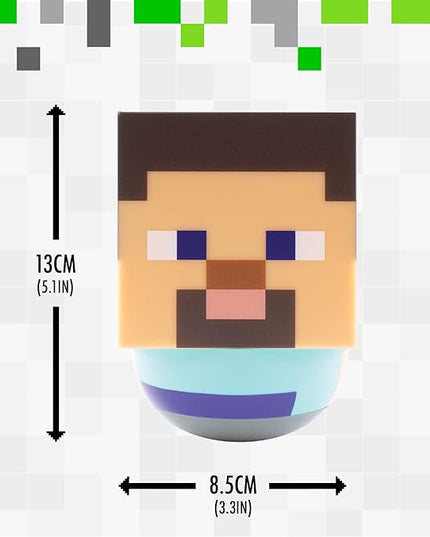 Paladone Steve Swaying Night Light for Kids | Officially Licensed Minecraft Bedroom Decor, Multicolour, one Size - LeafyLoom