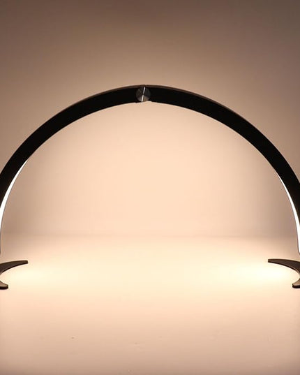 Adjustable Half Moon Light for Nail Desk, Professional LED Light Nail Lash Tech Lighting for Manicure, Pedicure, Tattoo, Lash Work, Manicure Light, Lash Light for Table (Black) - LeafyLoom