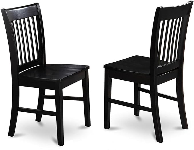 East West Furniture Dublin 5 Piece Dinette Set for 4 Includes a Round Room Table with Dropleaf and 4 Kitchen Dining Chairs, 42x42 Inch, DLNO5-BLK-W - LeafyLoom