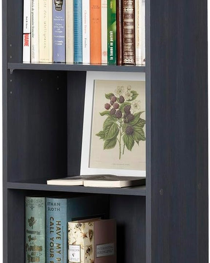 South Shore Axess 5-Shelf Narrow Bookcase, Blueberry - LeafyLoom