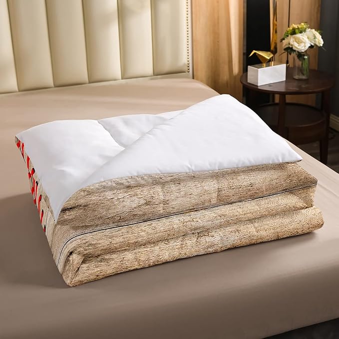 Erosebridal Baseball Bedding Set for Kids Boys Teens Full,Sports Games Comforter Set Retro Rustic Wooden Board Quilt Duvet Sets American Baseball Country Down Comforter with 2 Pillow Cases - LeafyLoom