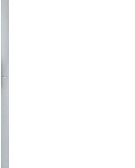 Simple Designs LF1036-WHT Antique Style Industrial Iron Lantern Glass Shade Floor Lamp, White 12 x 10 x 63 - LeafyLoom
