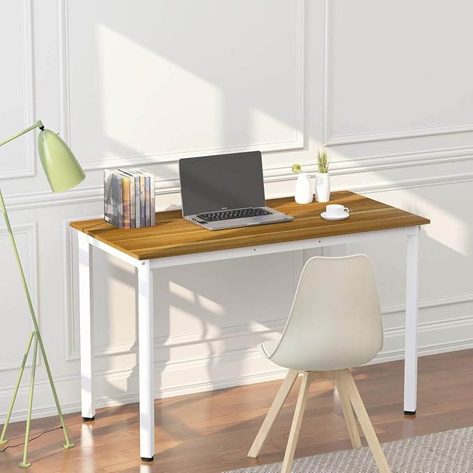 Weehom Computer Desk 39" Small Desk for Home Office Study Writing Laptop Dining Table for Small Spaces - LeafyLoom