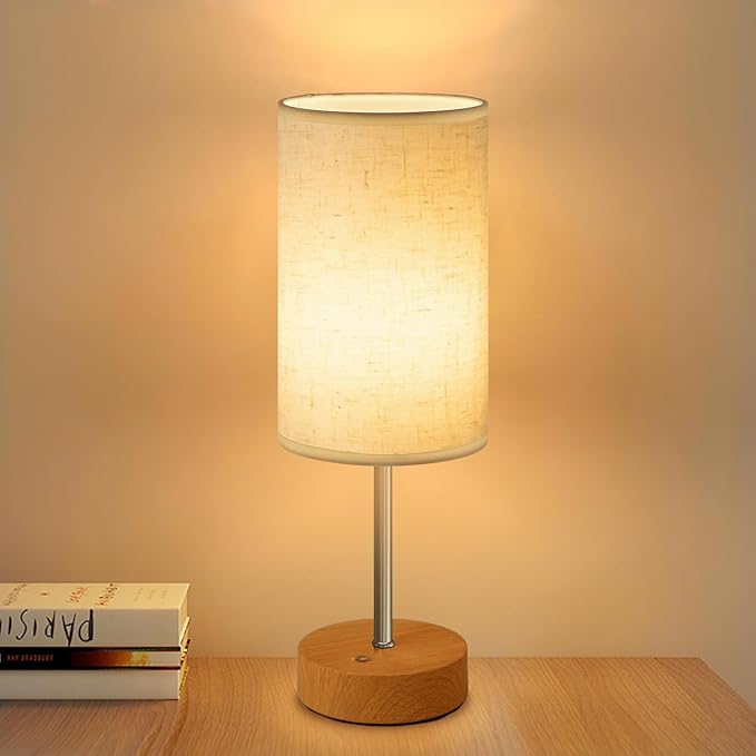 Cordless Lamps Table Lamp Small Light Bedroom Office Desk Battery Operated Rechargeable Dimmable Touch 5000mah Led Portable Outdoor Memory Night Patio Dining Wireless Restaurants Home (Linen) - LeafyLoom