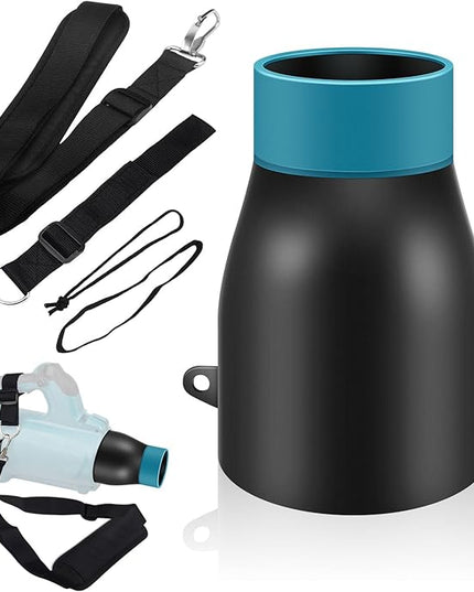 Car Drying Nozzle for Makita 18V LXT Leaf Blower - Fits Model: XBU03Z, XBU03SM1, DUB184Z, DUB184ST, DUB184PT, DUB184PT2 - with Protective Silicone Sleeve - LeafyLoom