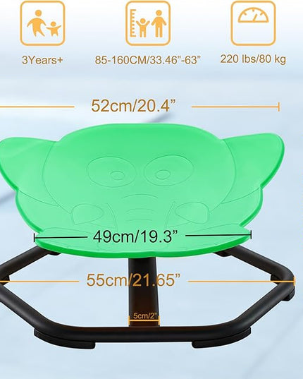 Spinning Chair for Autistic Kids Sit and Spin Chair for Kids Swivel Sensory Chair Elephant Spinning Seat Autism Sensory Chair Items for Sensory Room Training Balance Body Coordination - LeafyLoom