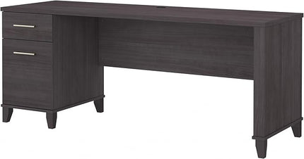 Bush WC81572 Somerset 72-Inch Office Desk, Storm Gray - LeafyLoom