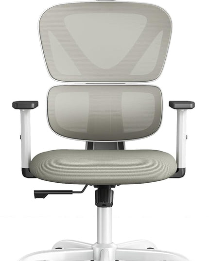Sytas Ergonomic Office Chair, High Back Computer Desk Chair with Lumbar Support and Adjustable Headrest, Executive Swivel Chair for Home Office, Tilt Function - LeafyLoom
