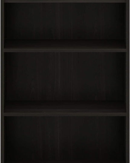 Furinno Pasir 3-Tier Open Shelf Bookcase, Dark Espresso - LeafyLoom