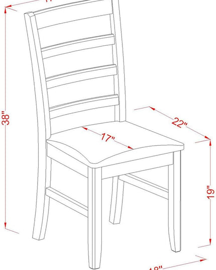 East West Furniture SUPF5-BCH-C 5 Piece Kitchen Set Includes a Round Table with Dropleaf & Shelves and 4 Linen Fabric Dining Room Chairs, 42x42 Inch, Black & Cherry - LeafyLoom