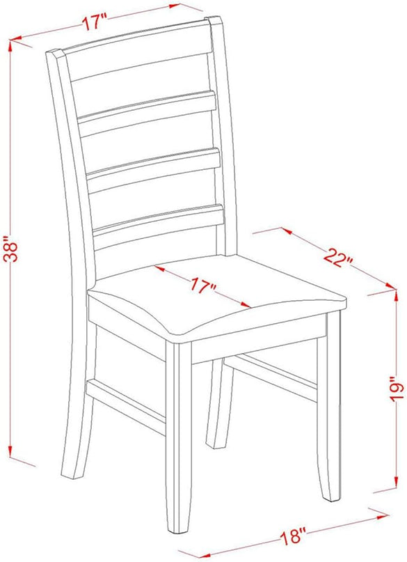 East West Furniture SUPF5-BCH-C 5 Piece Kitchen Set Includes a Round Table with Dropleaf & Shelves and 4 Linen Fabric Dining Room Chairs, 42x42 Inch, Black & Cherry - LeafyLoom