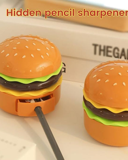 Cute Desk Lamp,Table lamp,Night Lights,Hamburger Small Night lamp,Desk Accessories, Room Decor for Boys Girls Gifts, Yellow, SY-KD300 - LeafyLoom