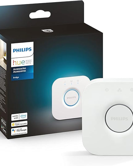 Philips Hue Bridge - Unlock the Full Potential of Hue - Multi-Room and Out-of-Home Control - Create Automations and Zones - Secure, Stable Connection Won't Strain Your Wi-Fi - Works with Voice, Matter PhilipsHue