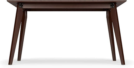 HON Basyx BSX55WPLMWMW Modern Home Office Wood Computer Desk, 55", Walnut - LeafyLoom