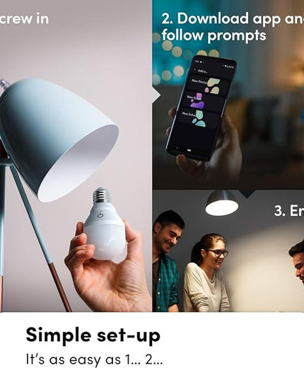 LIFX Color A19 800 lumens, Billions of Colors and Whites, Wi-Fi Smart LED Light Bulb, No Bridge Required, Works with Alexa, Hey Google, HomeKit and Siri (2-Pack) LIFX