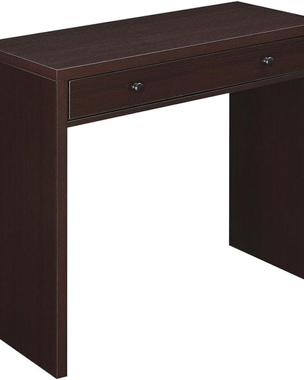 Convenience Concepts Northfield Desk with Drawer, Espresso - LeafyLoom