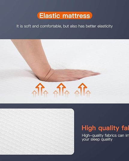 6/8/10/12 inch Gel Memory Foam Mattress for Cool Sleep & Pressure Relief, Medium Firm Mattresses CertiPUR-US Certified/Bed-in-a-Box/Pressure Relieving (8 in, Full) - LeafyLoom