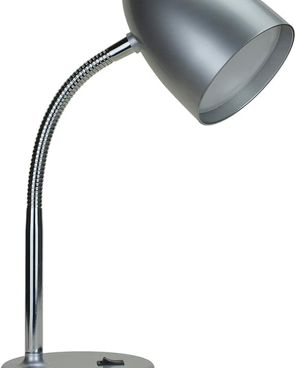 LED Desk Lamp, Flexible Gooseneck with Table lamp, 3.5W 240LM 4000K Cool White Study Lamps for Bedroom and Office, Eye Protection, ETL Listed Silver - LeafyLoom