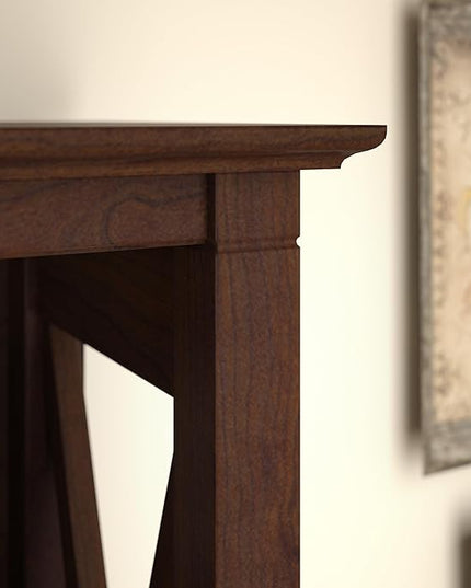 Bush Furniture Key West Tall 5 Shelf Bookcase in Bing Cherry - LeafyLoom