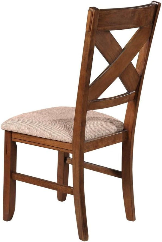 NicBex Haerin-SD-00152-LWJ Dining Chairs, 18.5"x17"x39.5", Deep Brown - LeafyLoom