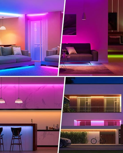 BTF-LIGHTING RGBCCT 5 Colors in 1 LED Tape Lights 5050SMD RGBWW RGB+Dimmable Color Temperature 2700K-6500K 16.4ft 96LED/m 480LED IP67 DC24V Black PCB for Home Decoration(No Adapter or Controller) BTF-LIGHTING