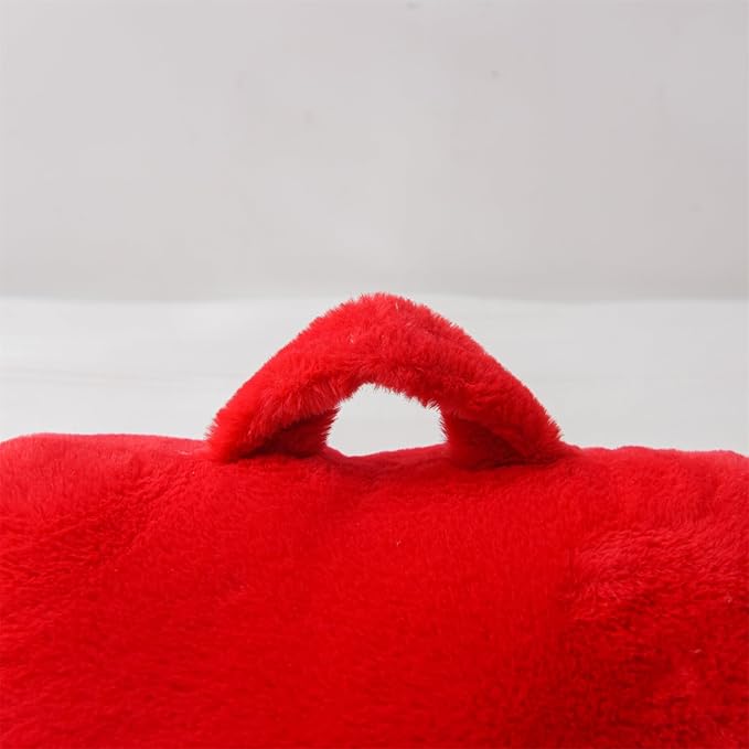 Aimuan Reading Pillow Bed Rest Wedge Adult Backrest Pillow with Arms Back Support for Sitting Up in Bed Cushion Incline Rest Sleeping Snoring Pillow,Red Standard - LeafyLoom