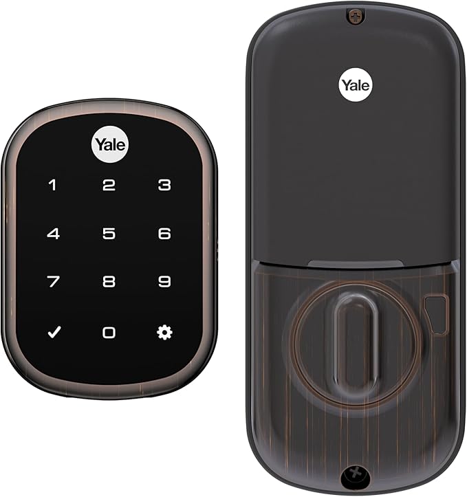 Yale Assure SL Deadbolt Lock, Oil Rubbed Bronze Keyless Entry Door Lock with Electronic Touchscreen with Keypad for Code Entry, YRD256-NR-0BP Yale