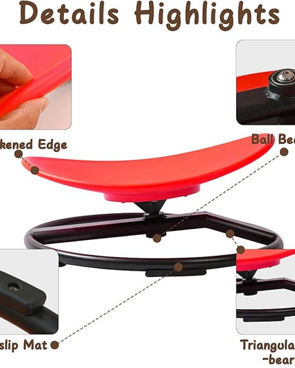 Kids Sensory Chair for Autism Kids Swivel Chair, Sensory Spin Chair Seat Improve Physical Coordination Wobble Chair for Kids Sit and Spin Relief of Motion Sickness - LeafyLoom