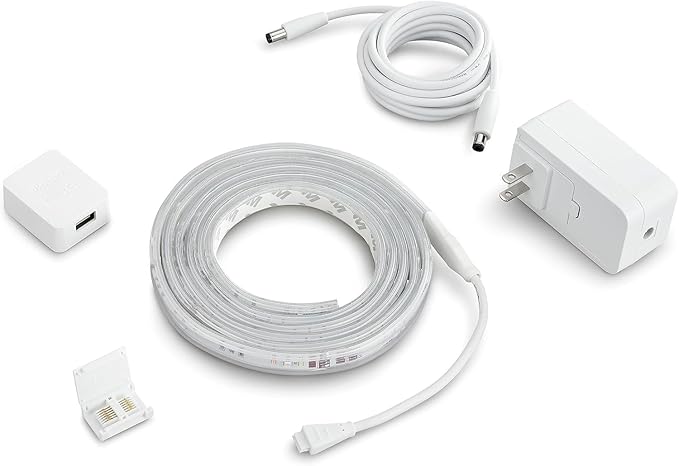 Philips Hue Indoor 6-Foot Smart LED Light Strip Plus Base Kit - Color-Changing Single Color Effect - 1 Pack - Control with Hue App - Works with Alexa, Google Assistant and Apple HomeKit PhilipsHue