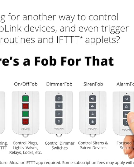 YoLink Smart Garage Door Sensor, Garage Door Position Sensor with Door Left-Open Reminders, Alexa, Google, IFTTT, Home Assistant (Hub Required) YoLink