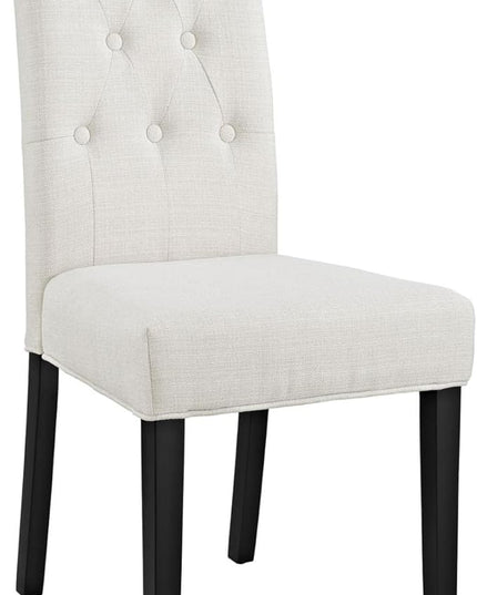 Modway Confer Modern Tufted Upholstered Fabric Parsons Kitchen and Dining Room Chair in Beige - LeafyLoom
