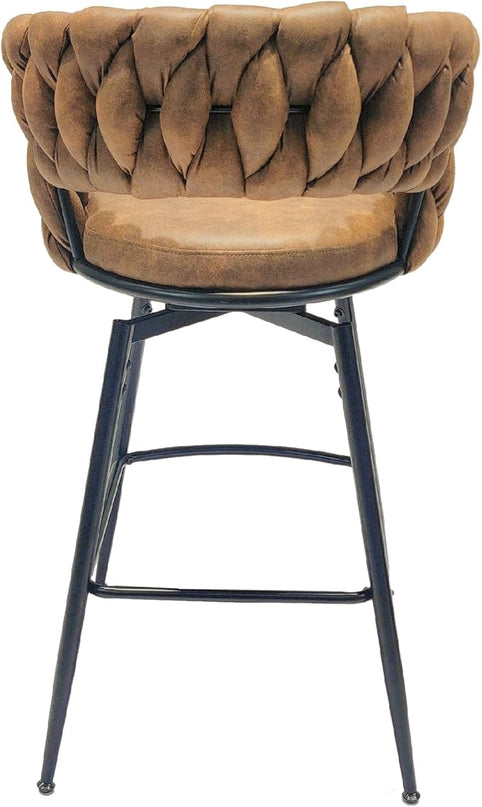 NicBex Haerin-SD-00363-LWJ Dining Chairs, 18.1"x18.1"x35.8", Brown - LeafyLoom