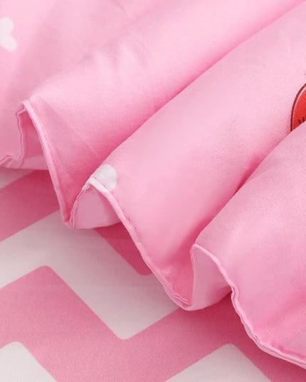 Strawberry Comforter Bedding Set Full Size for Girls 7 Piece Pink Kawaii Comforter Set Bed in A Bag for Kids Teens All Season (1 Comforter,1 Flat Sheet,1 Fitted Sheet and 4 Pillow Sham) - LeafyLoom
