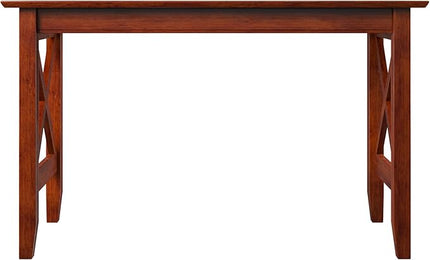 Multi-Purpose Desk, Writing Desk, Craft Table, Work Table, Computer Desk, Solid Wood, Brown - LeafyLoom