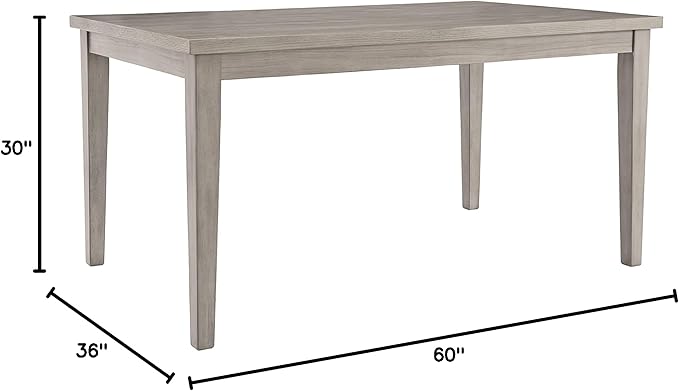 Signature Design by Ashley Parellen Modern Farmhouse Rectangular Dining Room Table, Gray - LeafyLoom