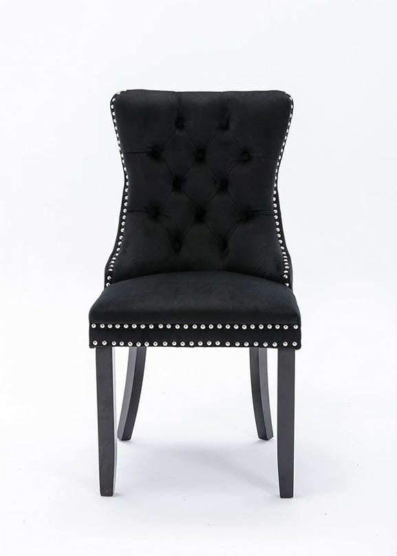 NicBex Haerin-SD-00093-LWJ Dining Chairs, 25.5"x19.7"x37.4", Light Black - LeafyLoom