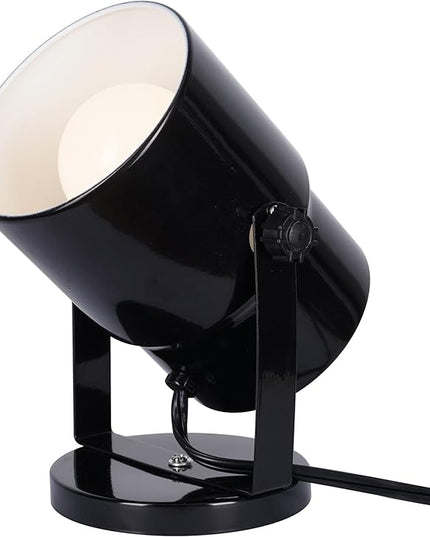 Catalina Lighting 24291-000 Multipurpose Spotlight Accent Lamp, Desk or Wall Mount Lamp for Office, Living Room, Dorm or Bedroom, Smart Home Compatible, Bulb Not Included, 7.5", Metallic Black - LeafyLoom