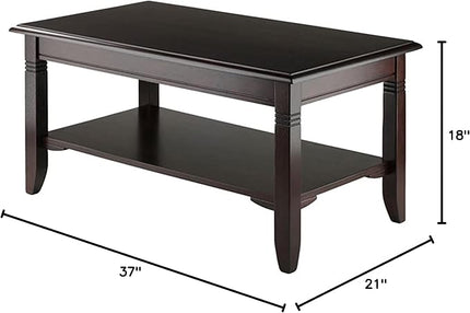Winsome Wood Nolan Occasional Table + Eugene Accent Table Bundle | Solid Wood - LeafyLoom