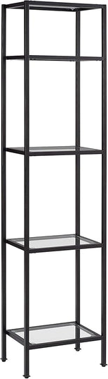 Crosley Furniture Aimee Narrow Etagere Bookcase, Oil-Rubbed Bronze - LeafyLoom