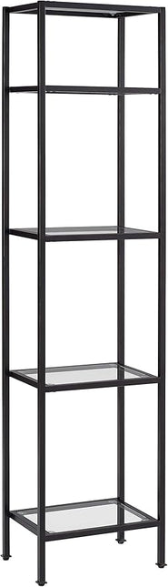 Crosley Furniture Aimee Narrow Etagere Bookcase, Oil-Rubbed Bronze - LeafyLoom
