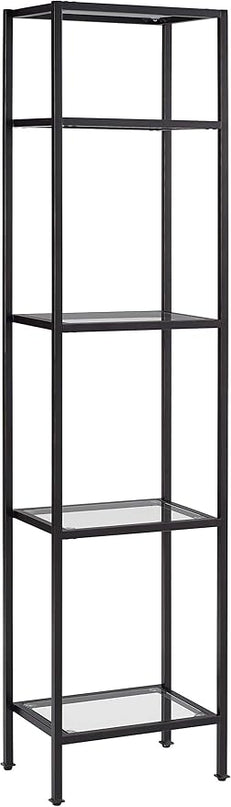 Crosley Furniture Aimee Narrow Etagere Bookcase, Oil-Rubbed Bronze - LeafyLoom