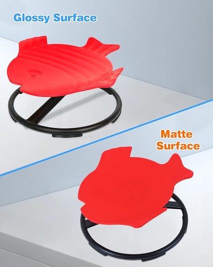 Autism Kids Swivel Chair, Spinning Chair, Sit and Spin Spinning Stool for Child Aged 3+, Red Sensory Toys Wobble Chair Training Child's Body Coordination Ability Relieve Motion Sickness Symptoms - LeafyLoom