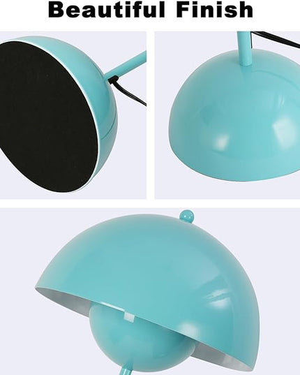 COSYLUX Modern Floor Lamp for Living Room, Industrial Tall Standing Lamp for Bedroom, Metal Shade Reflecting Light reading Floor Lamp for Office, Nursery Room, Corner(Turquoise green) - LeafyLoom