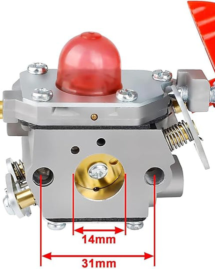 C1U-W43A 545081857 Carburetor for Zama C1U-W43 Poulan VS-2 BVM200FE GBV345 Craftsman 358794765 358794774 358794773 358794700 358794770 358794780 Blower with 545146501 Air Filter - LeafyLoom