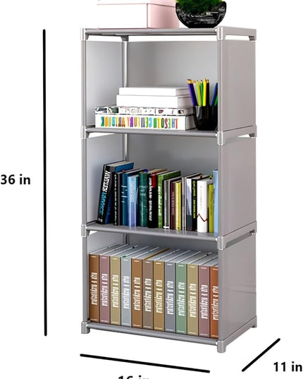 3,4,5-Tier Cube Storage Shelf or Organizer | Can be Used as Bookshelf, Bookcase, Closet, Pantry Shelves and Many More (3-Tier) - LeafyLoom