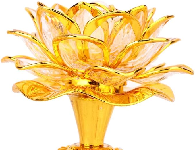 GLOGLOW Buddha Machine, LED Lotus Lamp Buddha Lamp Prayer Machine Prayer Machine with 36 Songs (without Battery) - LeafyLoom