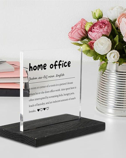Home Office Definition, Home Office Gifts, Home Office Decor, Desk Coworker Gifts for Women Men Office Work Bestie Gifts for Women YTZ79 - LeafyLoom