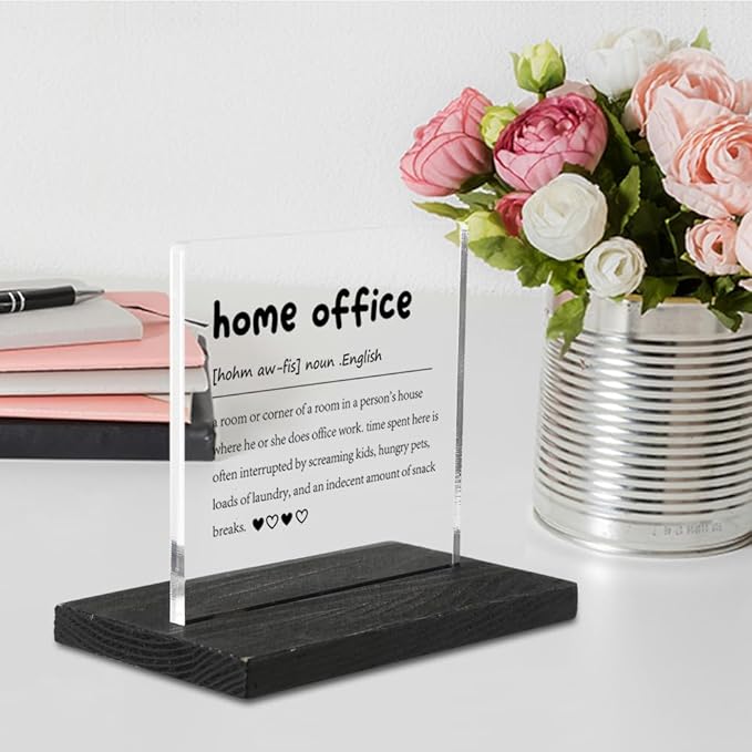 Home Office Definition, Home Office Gifts, Home Office Decor, Desk Coworker Gifts for Women Men Office Work Bestie Gifts for Women YTZ79 - LeafyLoom