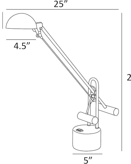 Lite Source Halotech Green Adjustable Balance Arm Modern LED Desk Lamp - LeafyLoom