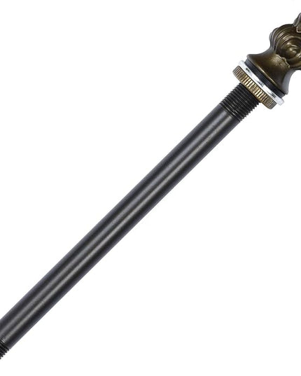 Bieye SS024 Lampshade Support with Finial for Tiffany Style Stained Glass Floor Lamp Table Lamp (G3/8 145mm Acorn) - LeafyLoom